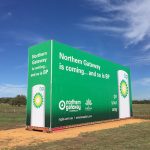 banner printing perth - Sea container sign for BP by Imagesource