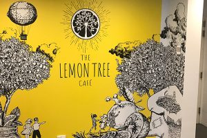Wall graphics printed and installed by Imagesource for The Lemon Tree Cafe which is one of the VenuesWest venues