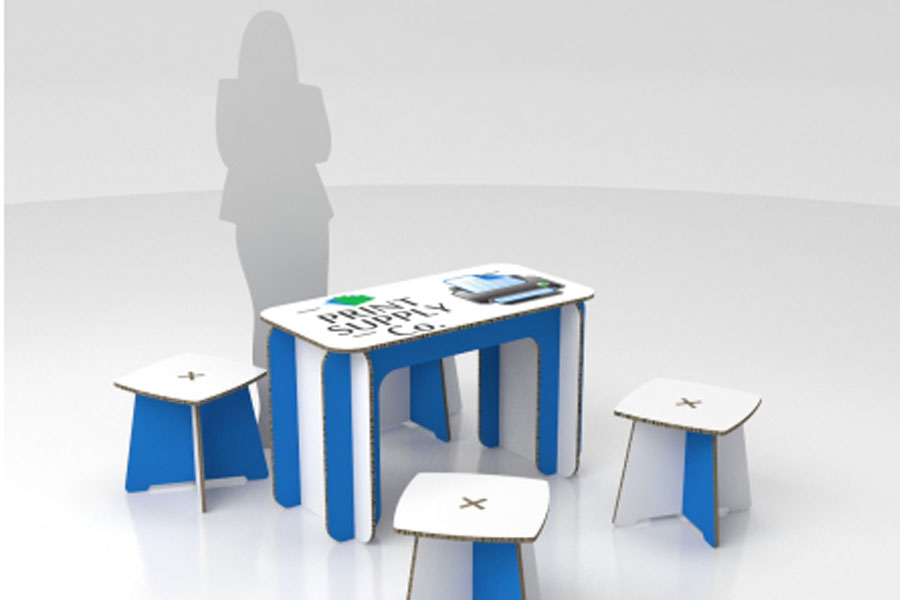 The Zukarra Desk is one of the printed furniture pieces available from Imagesource.
