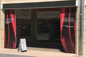 Imagesource are large scale printing experts in Perth such as this signage for an exhibition for the - Art gallery of WA