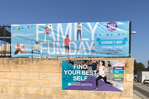 Imagesource can print, finish and install banner mesh for all your special event
