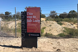 Monolith and pylon signage by Imagesource for the Development WA Shoreline development