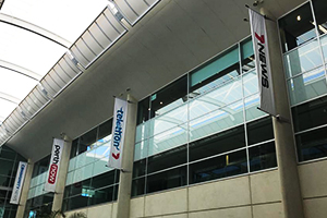 Imagesource can print direct to textiles making us one of the only print and signage businesses in Perth who can produce in-house. Imagesource printed, finished and installed these flags that are seen in the Seven West Media foyer in Osborne Park.