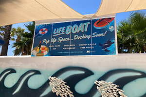 Imagesource produced this vinyl banner for the Mindarie Marina's summer 'Lifeboat' space. The vinyl banner is held in a sail track frame with keder edge stitched in to the outside of the banner that is then slid into the sail track - this is a great substrate to update your signage with each promotion.