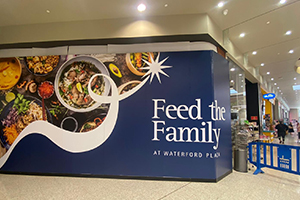 Imagesource printed and installed these wall graphics for hoarding signage at Waterford Plaza during a shop renovation