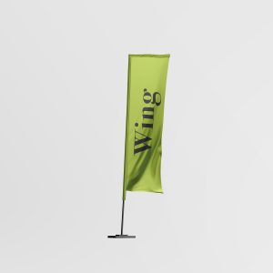 Our wing flags with the largest visible print area are eye-catching
