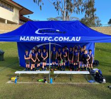 Marquees are great for sporting teams such as the Marist FC