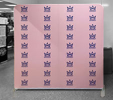 The Imagesource Fabric tension Wall is a fantastic product to use as a media wall or backdrop
