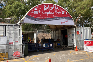 Imagesource printed, finished and installed this fabric fascia sign for Workpower at the Balcatta Recycling Centre