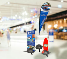 The Imagesource multi-base sign holder is just so versatile! Mount flags, signs or boards to this strong and sturdy base.