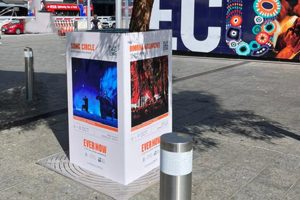 Coreflute bollard wraps are a perfect short term signage option for events